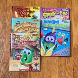 VeggieTales VALUES TO GROW BY Hardcover children set of 5